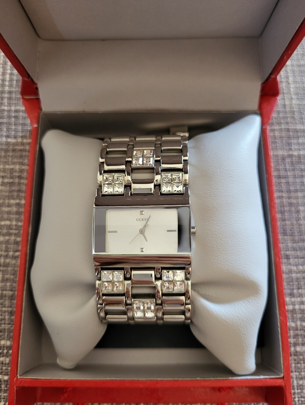 GUESS Analog Stainless Steel Bracelet Watch - needs new battery